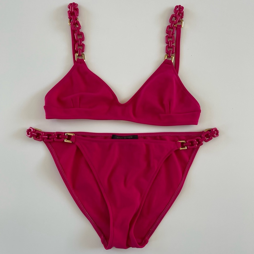 Auth LOUIS VUITTON Chain Bikini